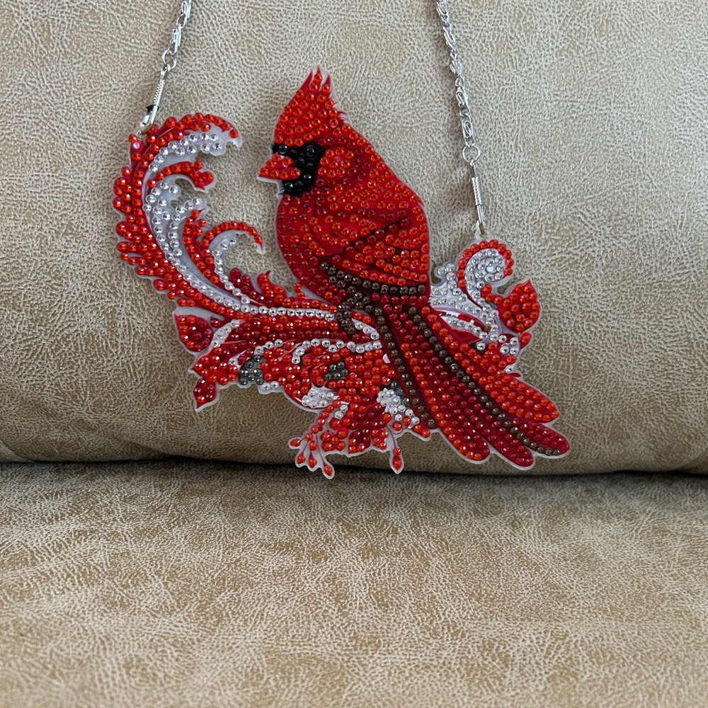 Red and Black Cardinal Decor Accent